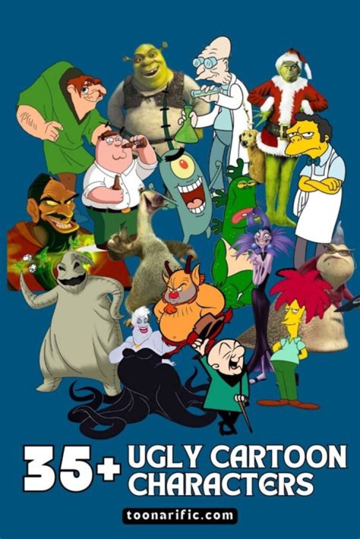 20 ugly cartoon characters, ranked by popularity in 2023 Le showroom