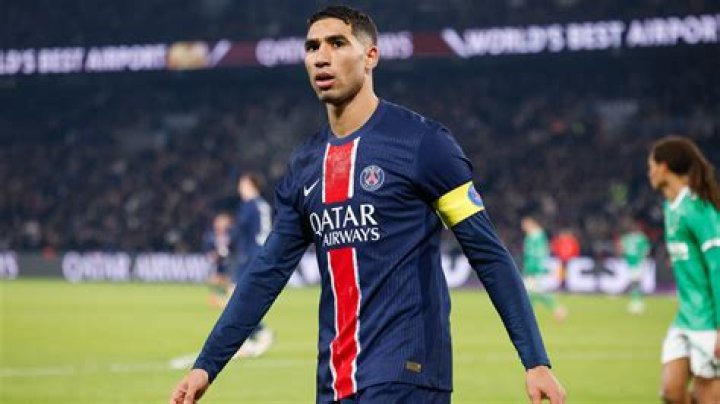 Achraf Hakimi Paris SaintGermain football render FootyRenders