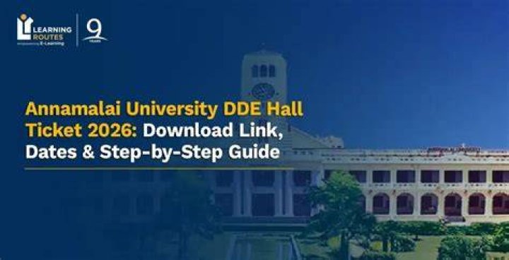 Annamalai University DDE Hall Ticket 2024 [Released] AUDDE May Exam