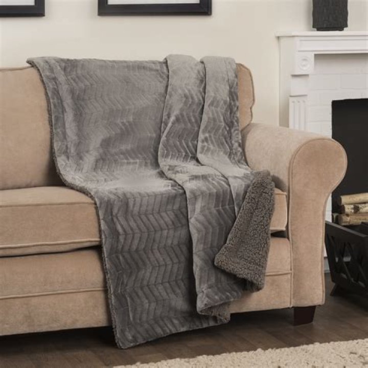 Arlee Self Warming Heating Throw Blanket Reversible Sherpa Fleece for