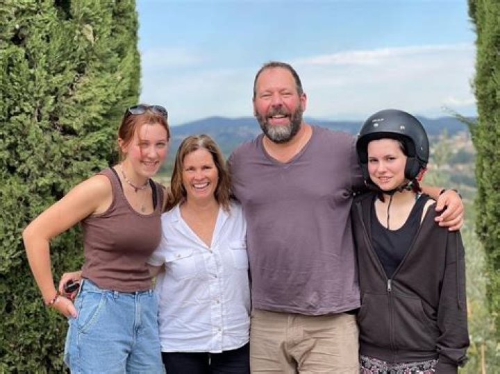 Bert Kreischer with his family in Tuscany. Celebrity daughters