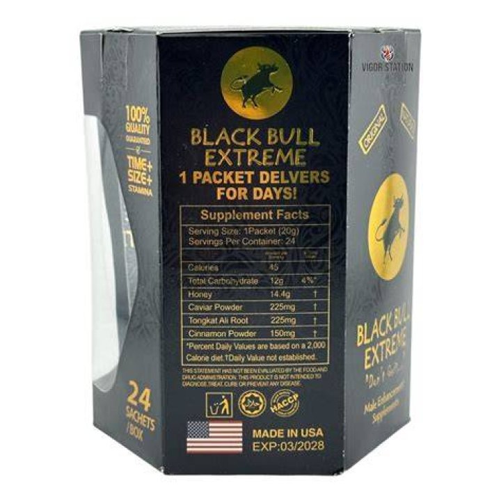BLACK BULL HONEY (PACK OF 12) BBW Supply