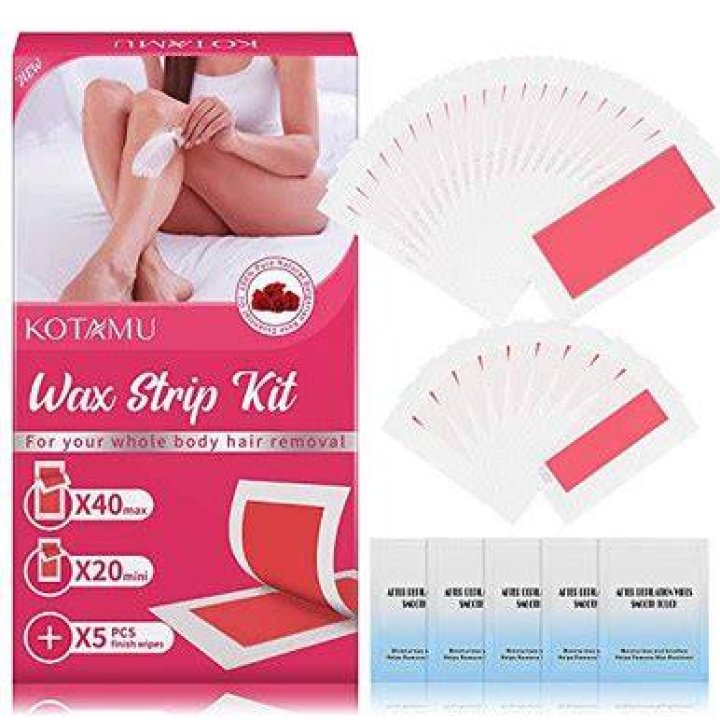 Body Wax Strips, KOTAMU Hair Removal Waxing Strips for Face Legs