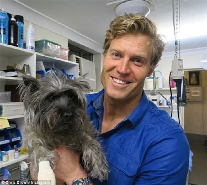 Bondi Vet Dr Chris Brown puts on a lovedup display with TV presenter