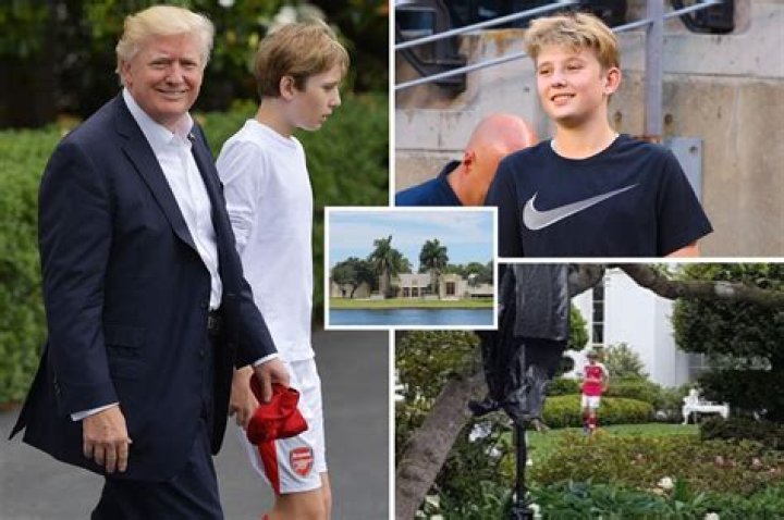Did Arsenal fan Barron Trump choose school to soccer star
