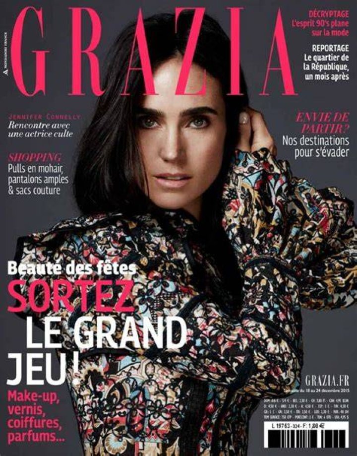 Jennifer Connelly for Grazia Magazine [December 2015] Jennifer