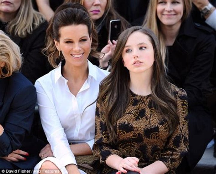 Kate Beckinsale passes on her style as she takes daughter to Burberry
