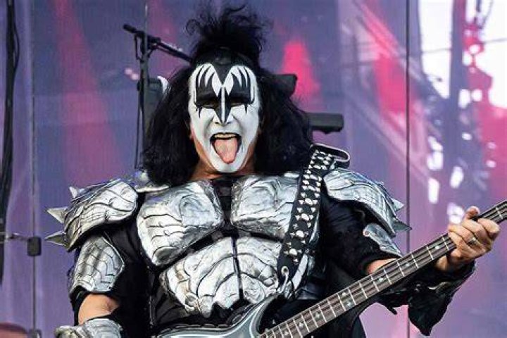 KISS singer Gene Simmons, 69, poses for very rare family portrait as he