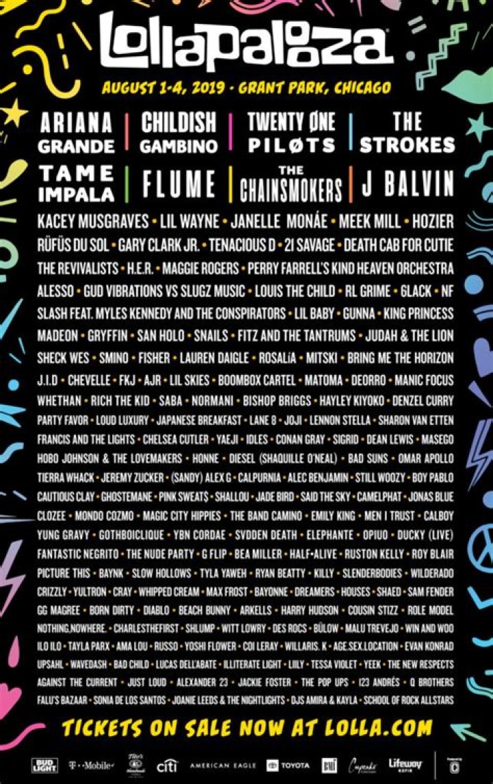 Lollapalooza Confirms 2019 Lineup