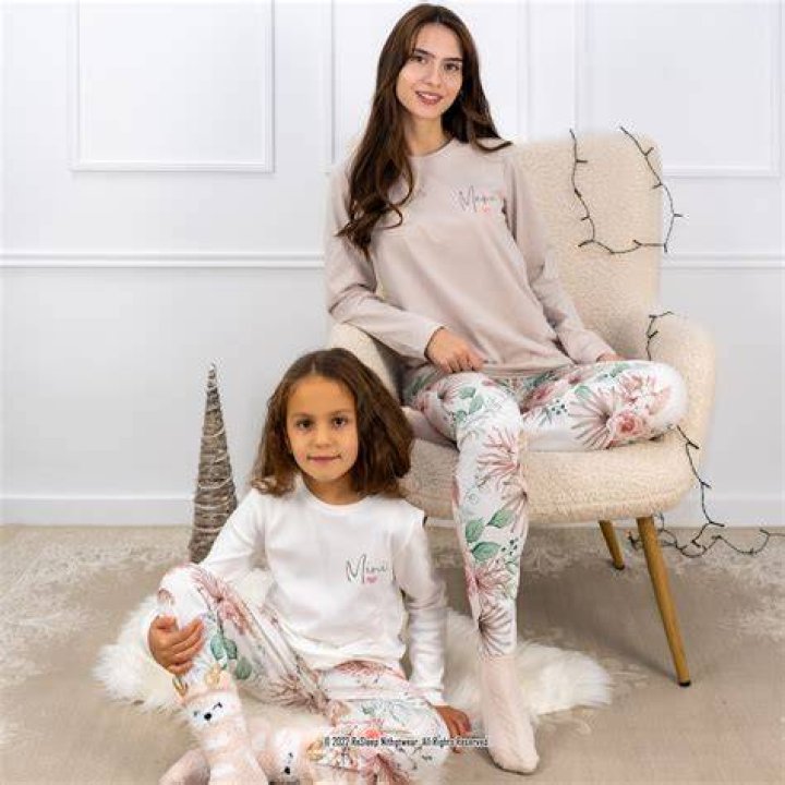 Matching Mother and Daughter Pajamas Elephant Baby girl clothes