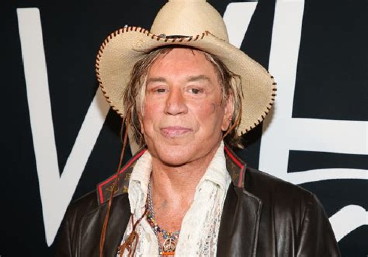 mickeyrourke Mickey Rourke's hairstyle is a sight to be seen
