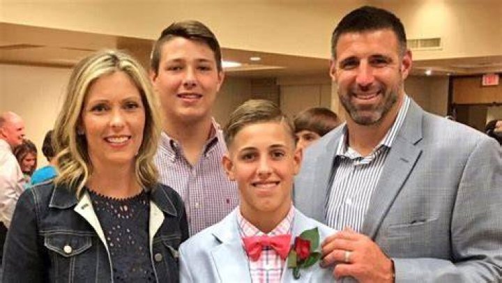 Mike Vrabel Family With Son and Wife Jen Vrabel 2020 Celebrity