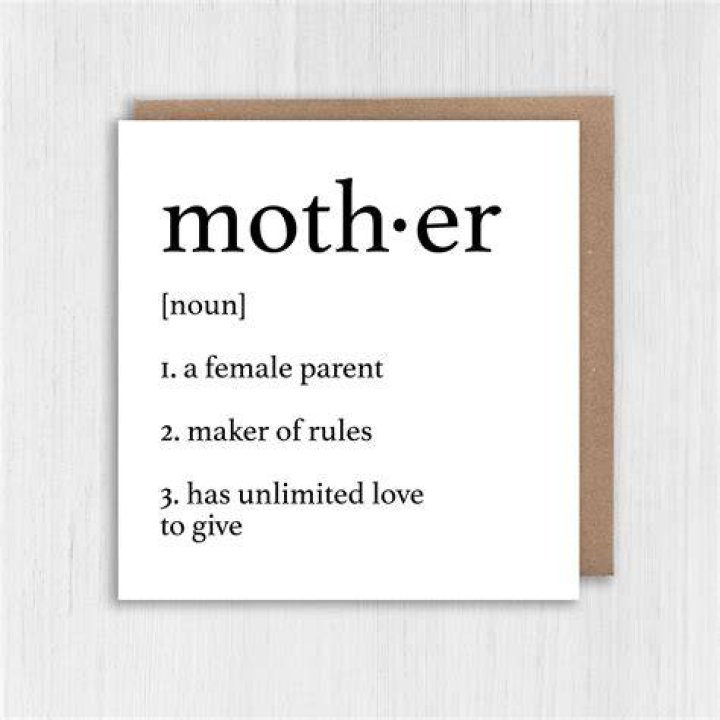 Mother Definition Poster PDF Posters