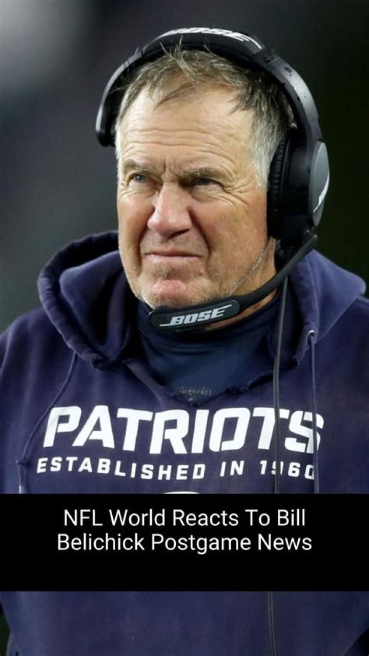 NFL World Reacts To Bill Belichick's Postgame Decision The Spun