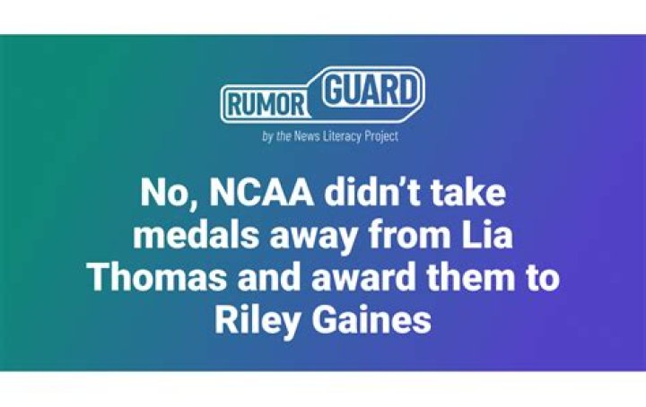 No, NCAA didn&rsquo;t take medals away from Lia Thomas and award them to