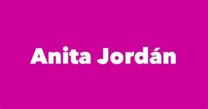 Opiniones de anita jordan