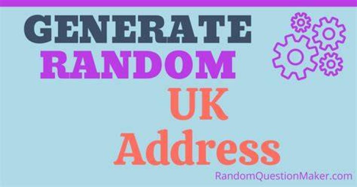 Random UK Address Generator