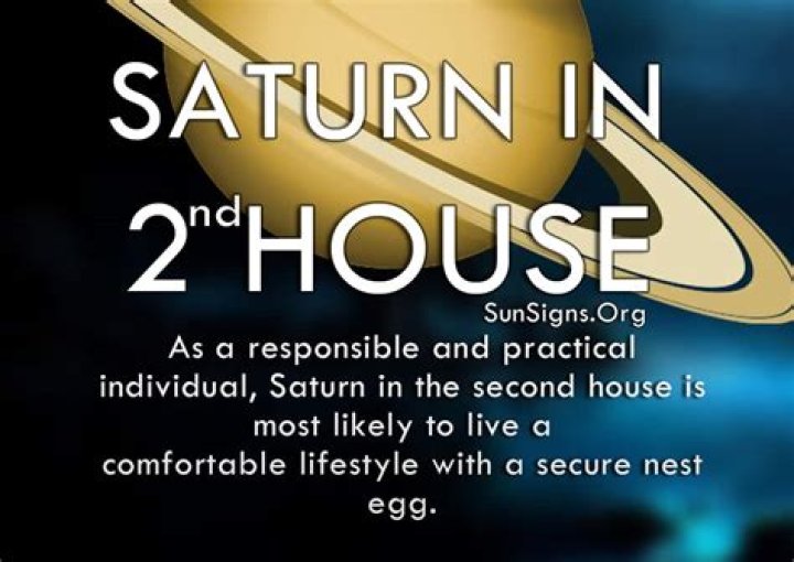 Saturn In 2nd House Meaning A Balanced Life