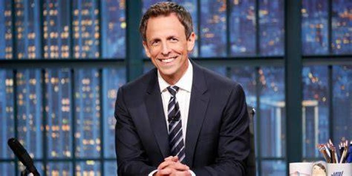 Seth Meyers from LateNight Hosts' Kids Late Night host Meyers and his