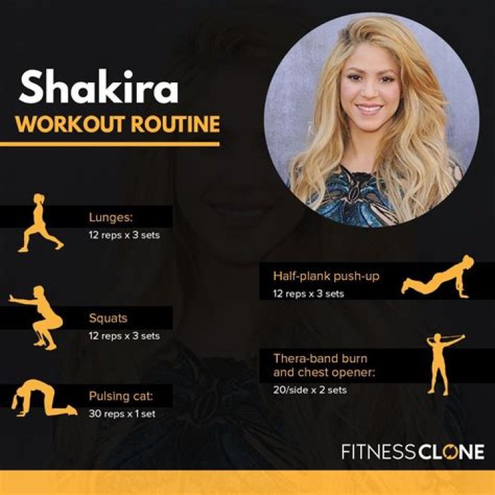 Shakira Workout Routine and Diet
