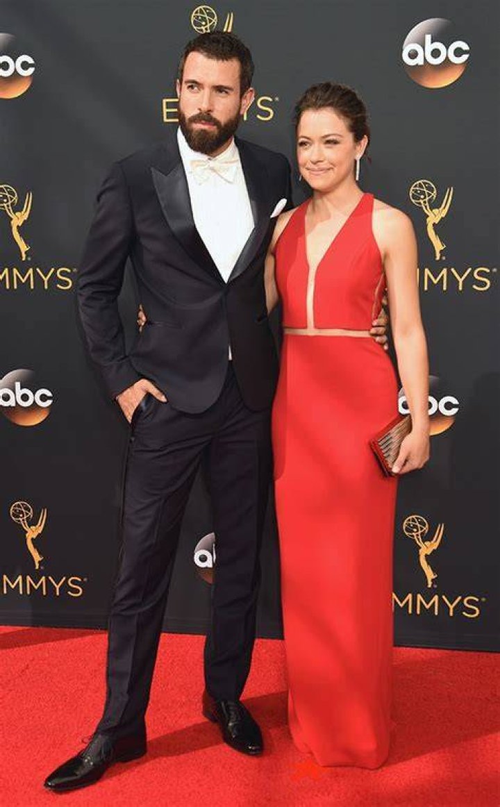 Tatiana Maslany and Tom Cullen at the 2015 Canadian Screen Awards Tom