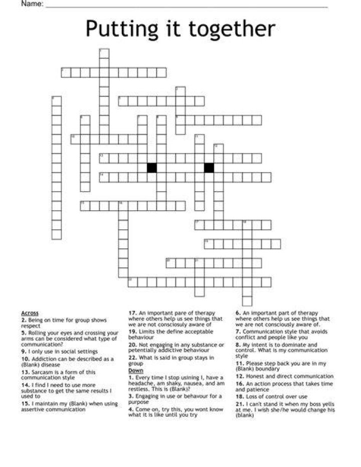 Together Crossword WordMint