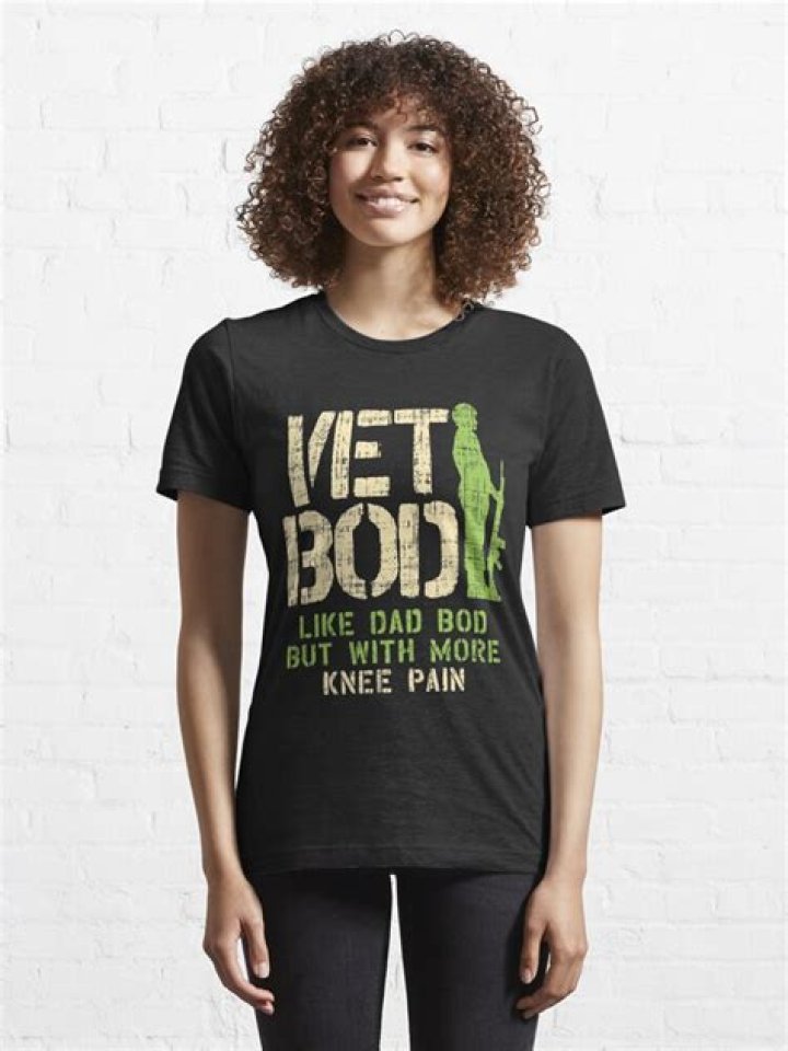 Vet Bod Shirt Vet Bod Like Dad Bod but with More Knee Pain Vintage T