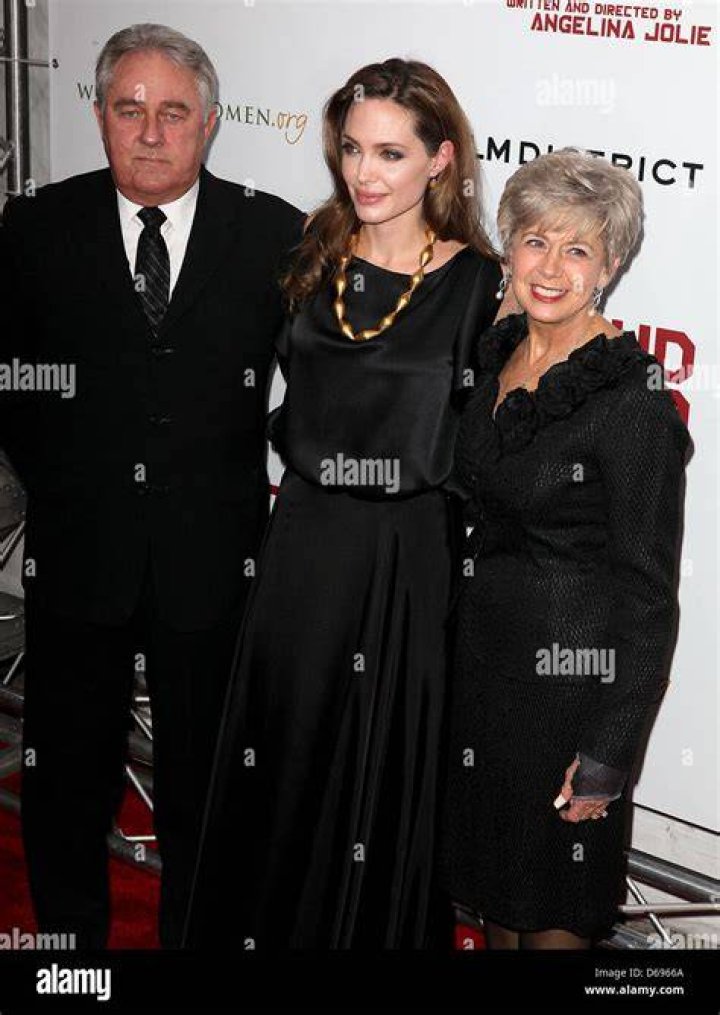 William Pitt, Angelina Jolie, Jane Etta Hillhouse and Brad Pitt Stock